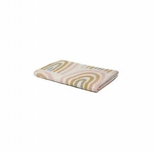 NEW IN2GREEN eco baby cotton throw blanket in rainbow pink